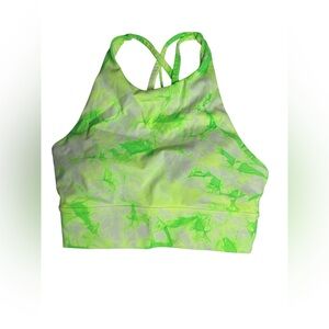 Lululemon Athletica Energy Bra High Neck Long Line, LIKE NEW, Tie Dye
